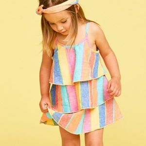 Show Me Your Mumu Reagan Ruffle Dress Rainbow